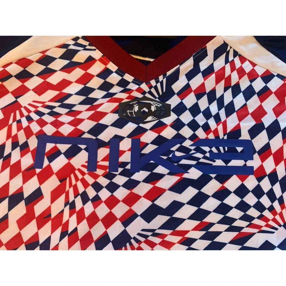 Nike‎ Sportswear Soccer Jersey Mini Dress Red White And Blue Womens Large